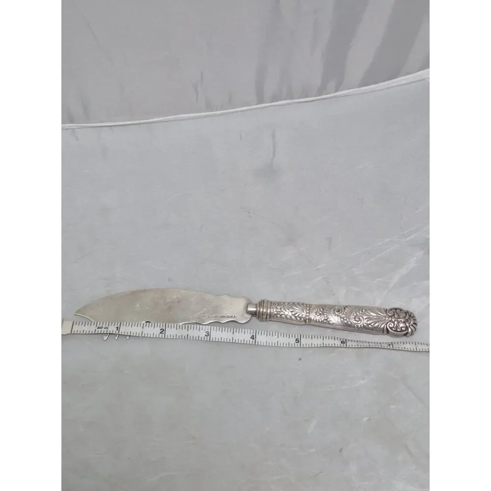 💥 Rare ASSYRIAN HEAD by 1847 Rogers Bros. Cheese Knife Wide Handle 7.5